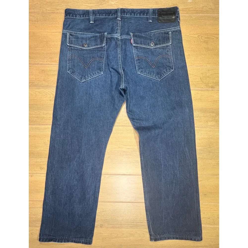 Levis 569 vintage Red‎ Tab Straight Leg Indigo Denim Jeans Flap Pocket 40x30